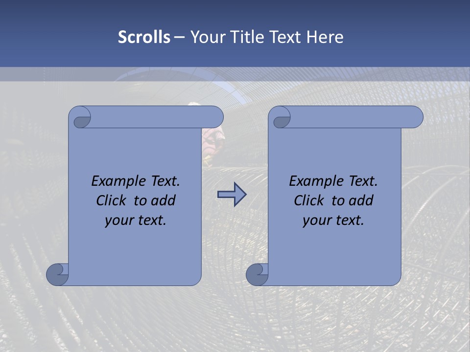 Technology Line Tunnel Columns PowerPoint Template