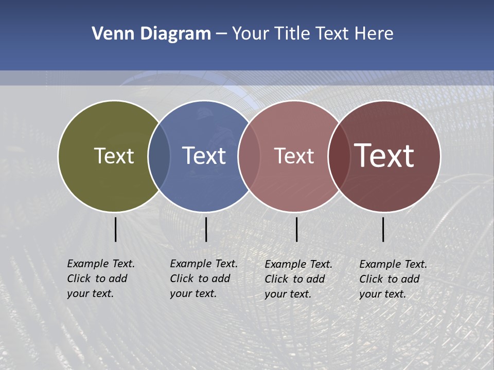 Technology Line Tunnel Columns PowerPoint Template