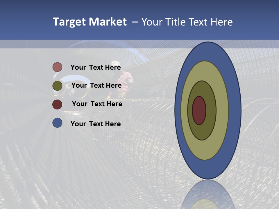 Technology Line Tunnel Columns PowerPoint Template