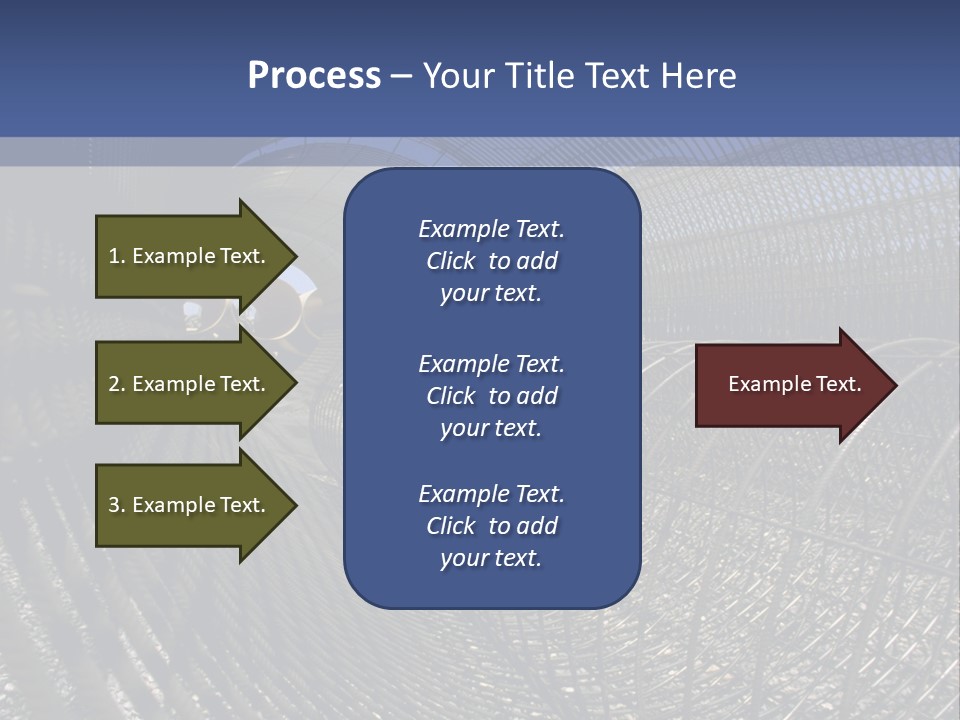 Technology Line Tunnel Columns PowerPoint Template