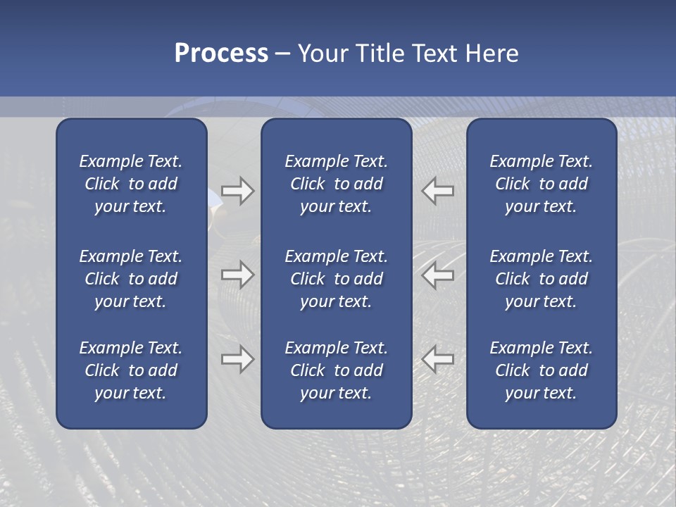 Technology Line Tunnel Columns PowerPoint Template