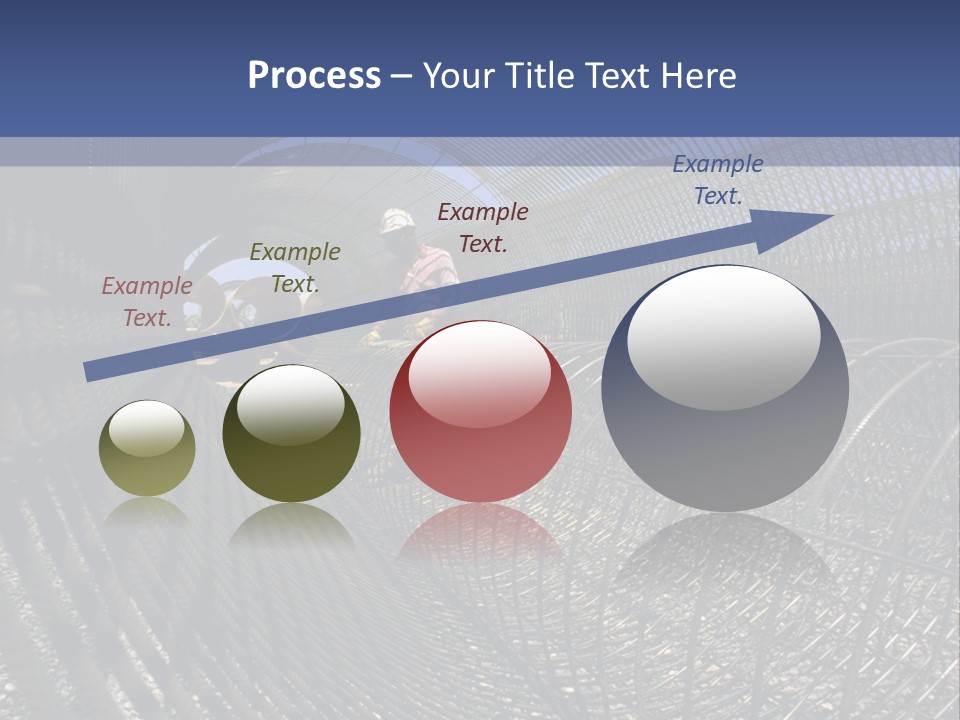 Technology Line Tunnel Columns PowerPoint Template