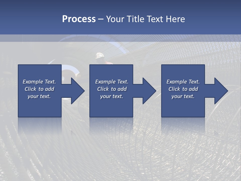 Technology Line Tunnel Columns PowerPoint Template