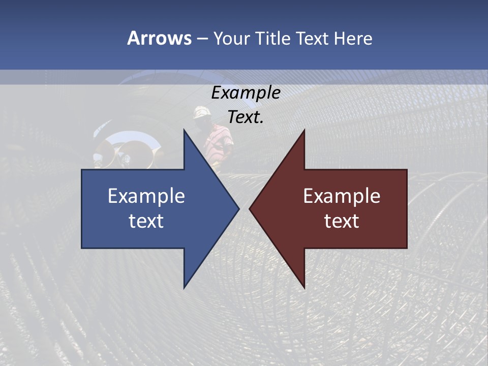 Technology Line Tunnel Columns PowerPoint Template