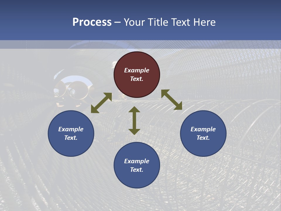 Technology Line Tunnel Columns PowerPoint Template