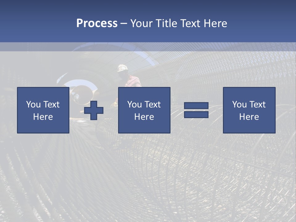 Technology Line Tunnel Columns PowerPoint Template
