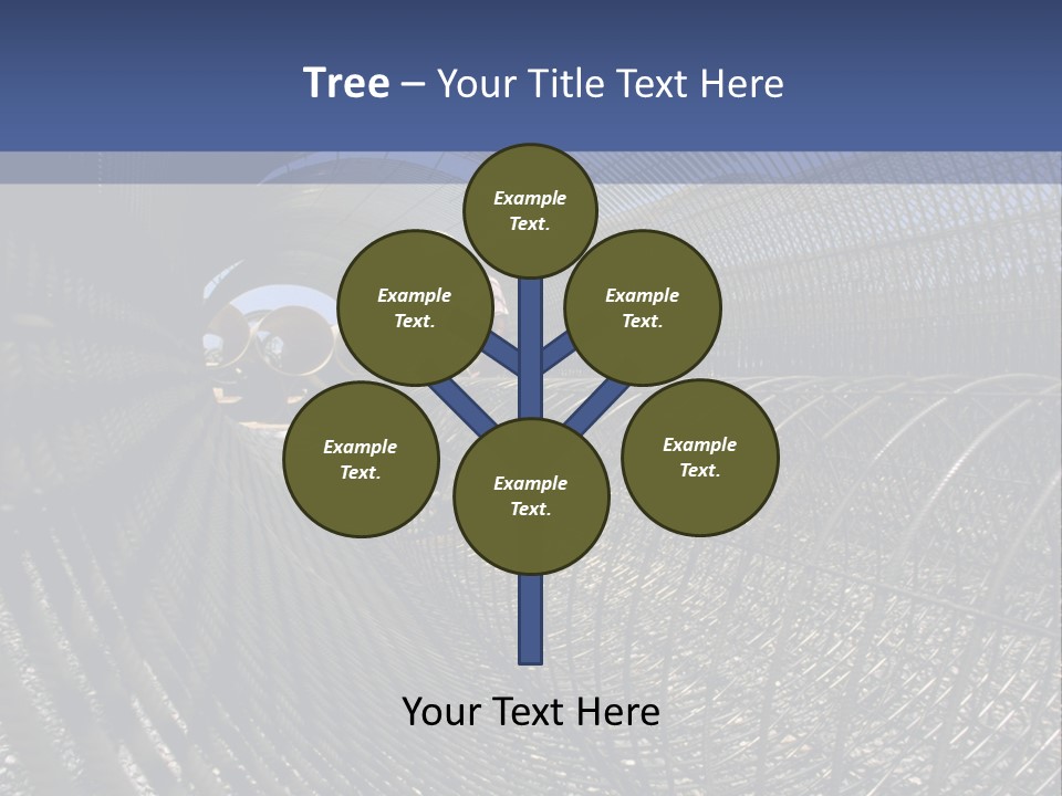 Technology Line Tunnel Columns PowerPoint Template