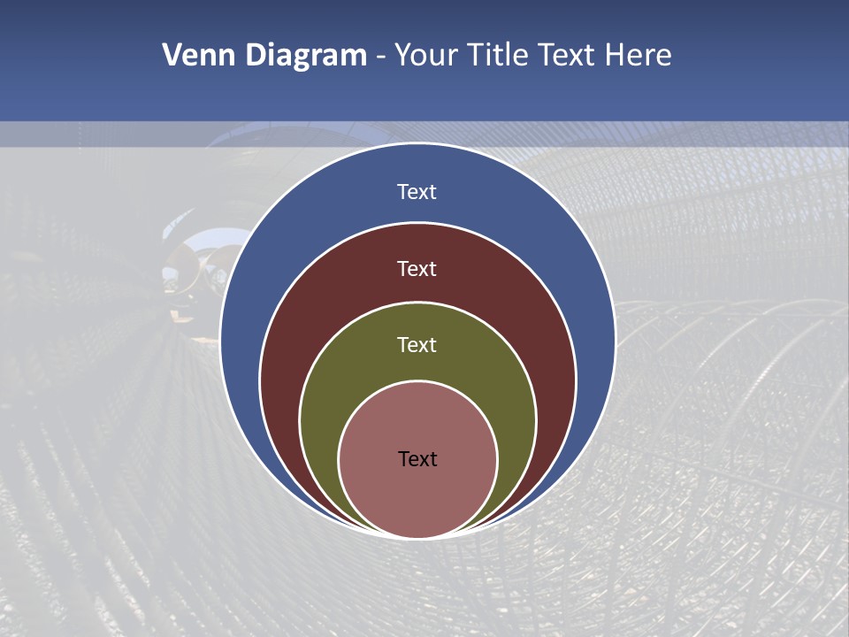 Technology Line Tunnel Columns PowerPoint Template