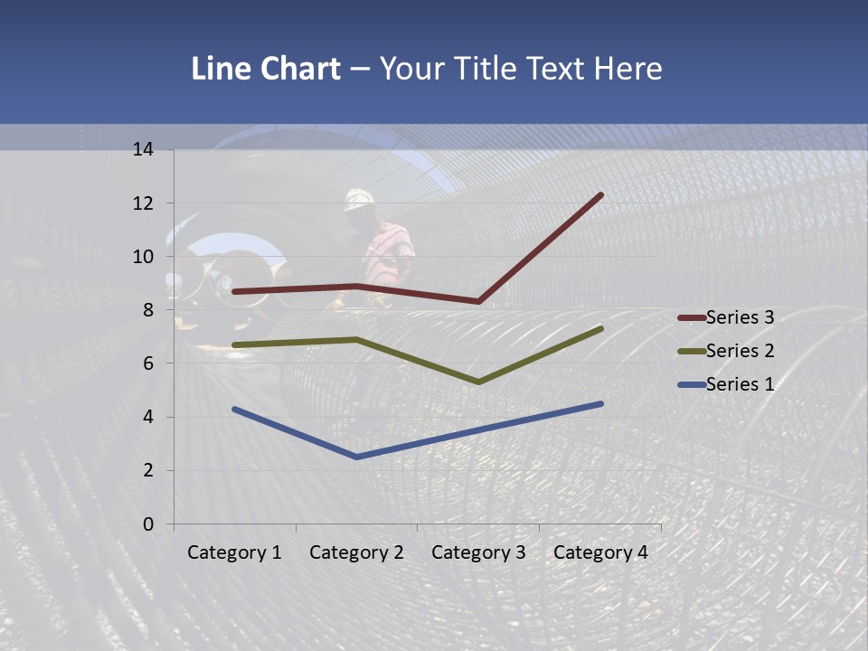 Technology Line Tunnel Columns PowerPoint Template
