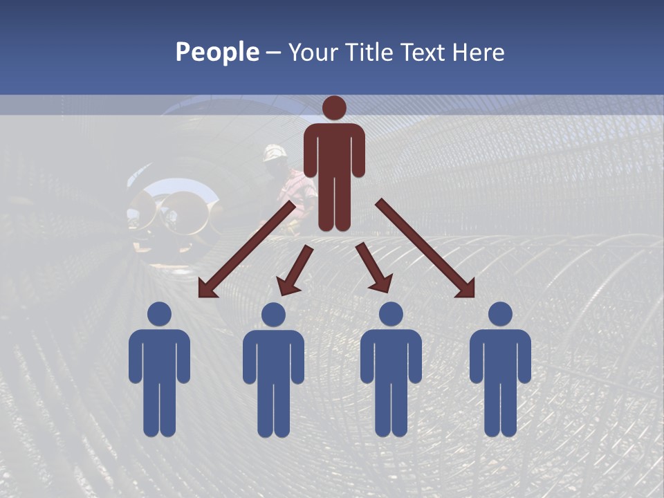 Technology Line Tunnel Columns PowerPoint Template