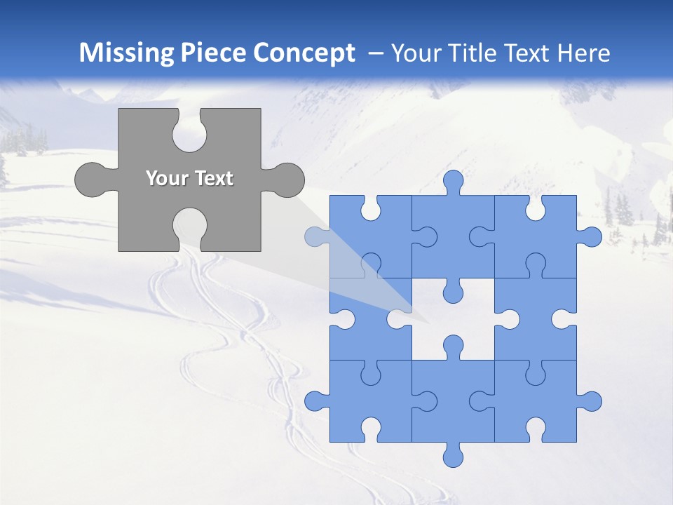 Skiers On The Background Of Snowy Mountains PowerPoint Template