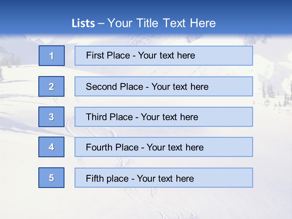 Skiers On The Background Of Snowy Mountains PowerPoint Template