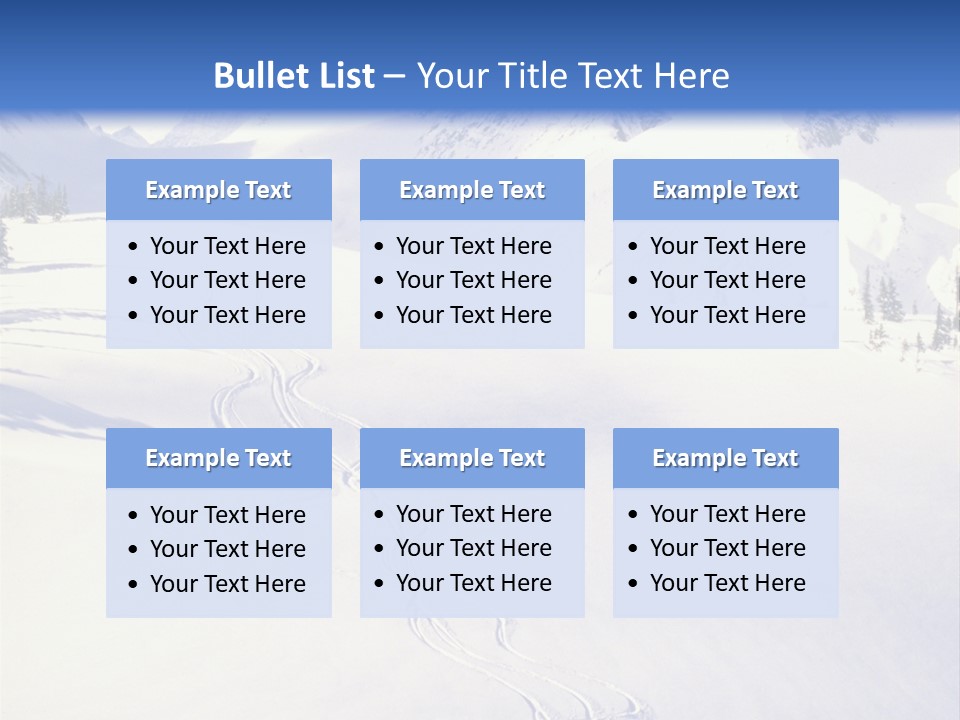 Skiers On The Background Of Snowy Mountains PowerPoint Template