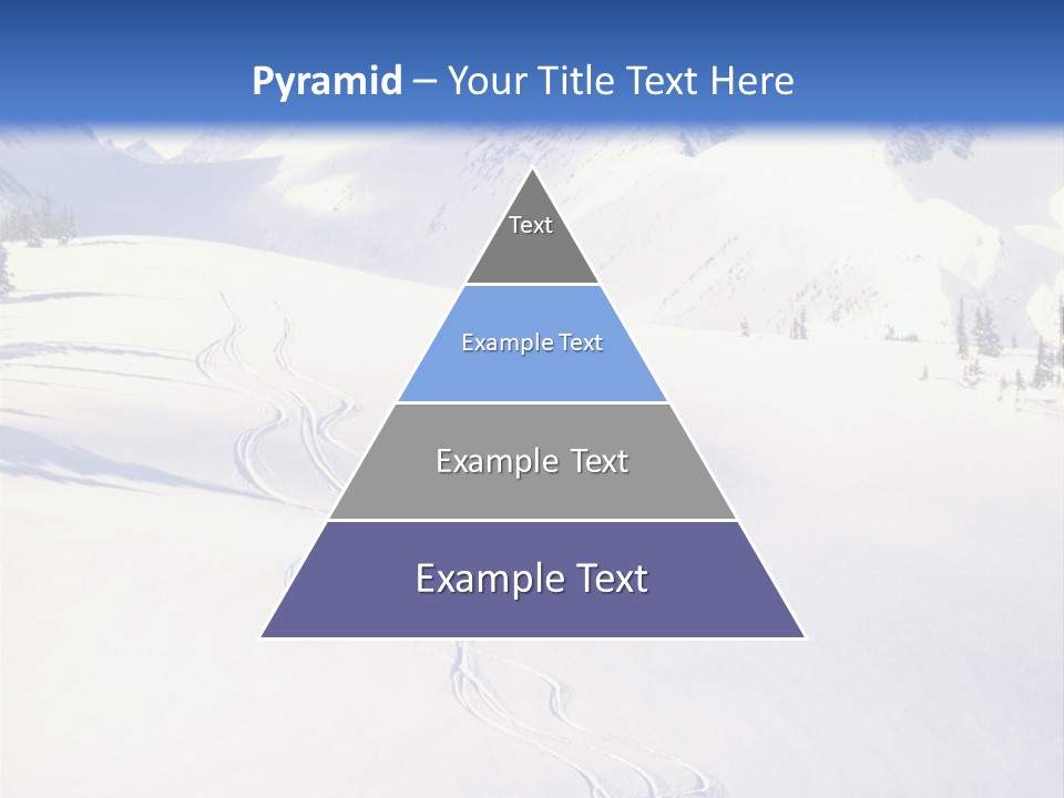 Skiers On The Background Of Snowy Mountains PowerPoint Template