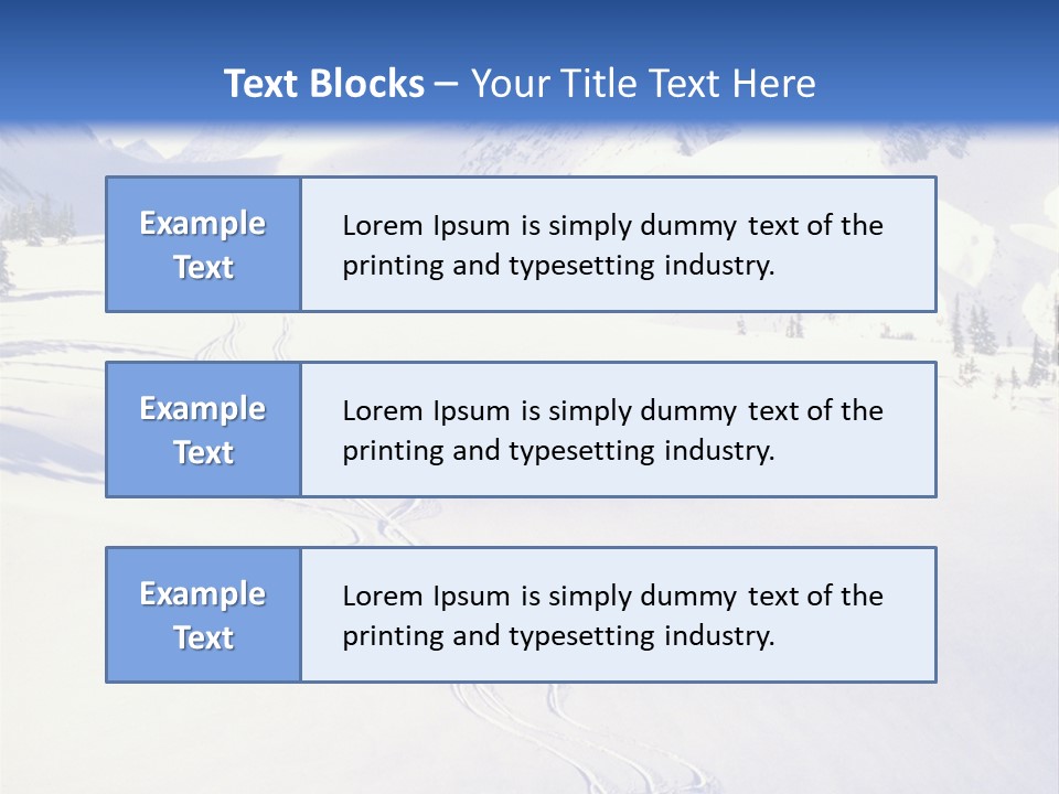 Skiers On The Background Of Snowy Mountains PowerPoint Template