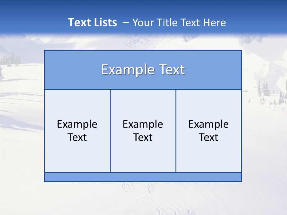 Skiers On The Background Of Snowy Mountains PowerPoint Template