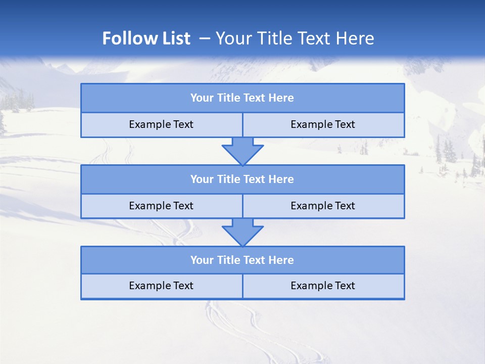 Skiers On The Background Of Snowy Mountains PowerPoint Template