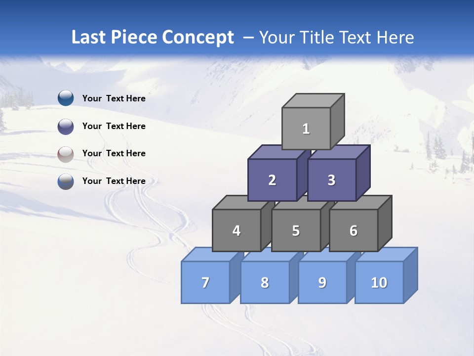 Skiers On The Background Of Snowy Mountains PowerPoint Template