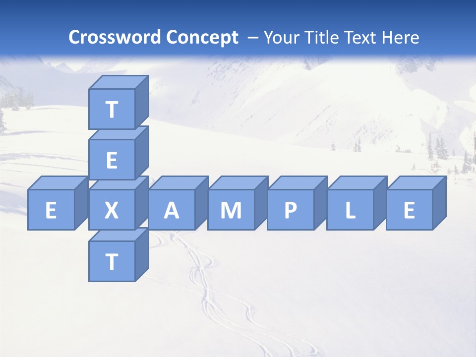 Skiers On The Background Of Snowy Mountains PowerPoint Template