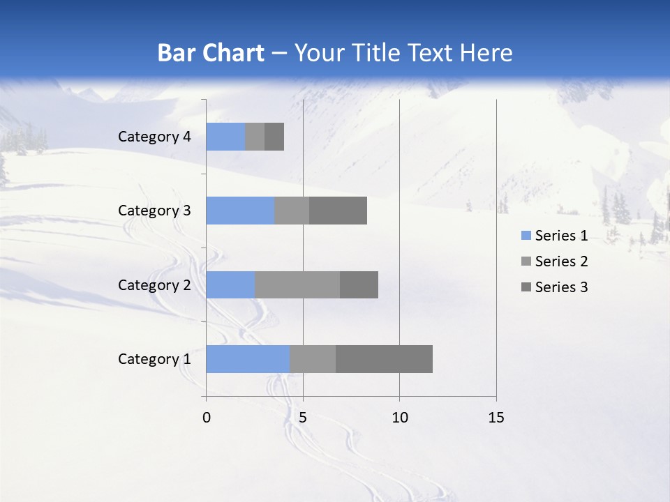 Skiers On The Background Of Snowy Mountains PowerPoint Template