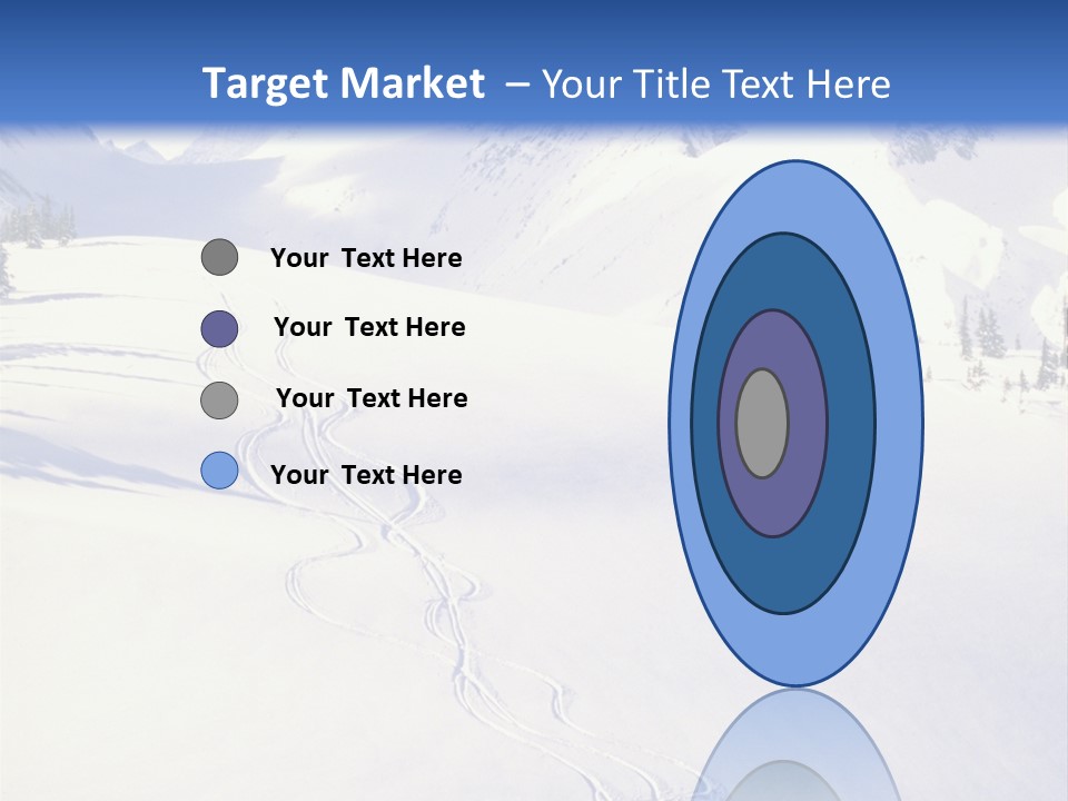 Skiers On The Background Of Snowy Mountains PowerPoint Template