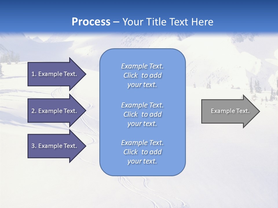 Skiers On The Background Of Snowy Mountains PowerPoint Template