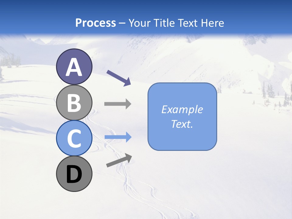 Skiers On The Background Of Snowy Mountains PowerPoint Template