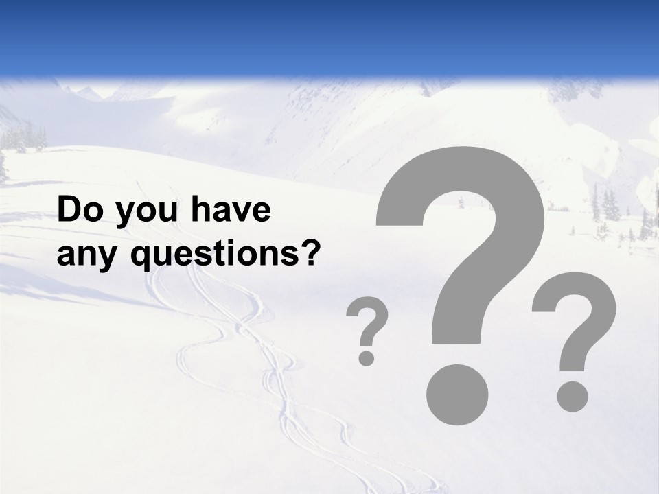 Skiers On The Background Of Snowy Mountains PowerPoint Template