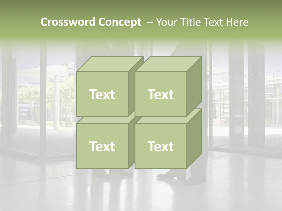 Businessmen Shaking Hands PowerPoint Template