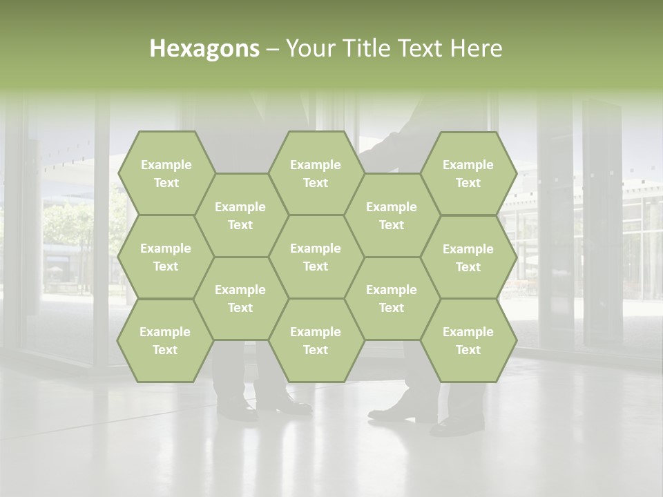 Businessmen Shaking Hands PowerPoint Template