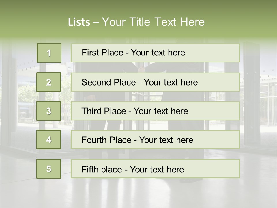 Businessmen Shaking Hands PowerPoint Template