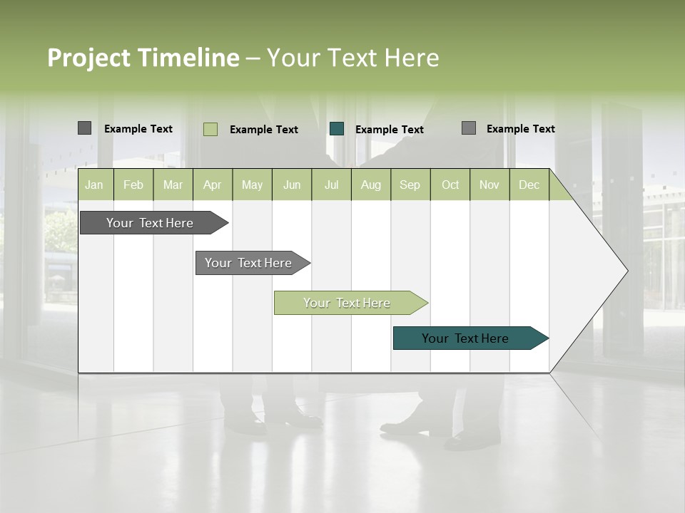 Businessmen Shaking Hands PowerPoint Template
