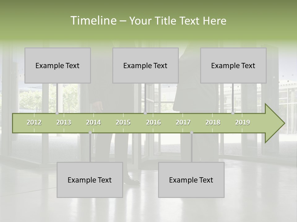 Businessmen Shaking Hands PowerPoint Template