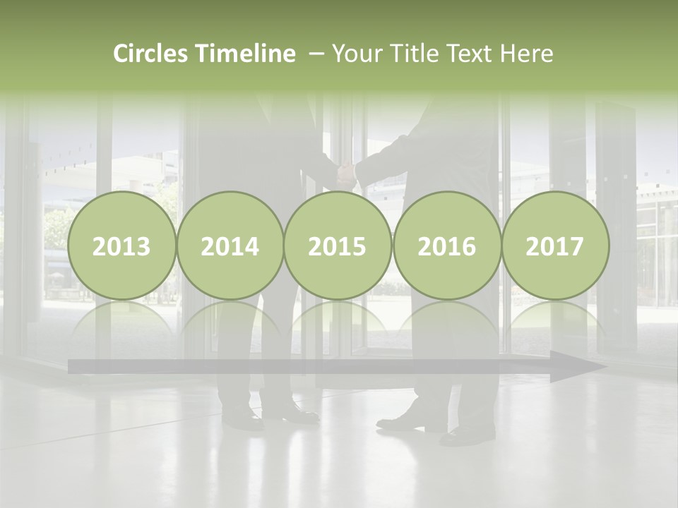 Businessmen Shaking Hands PowerPoint Template