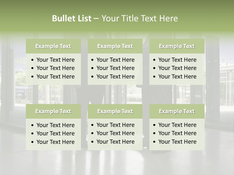 Businessmen Shaking Hands PowerPoint Template