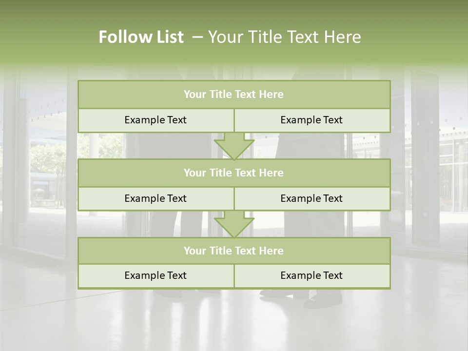 Businessmen Shaking Hands PowerPoint Template