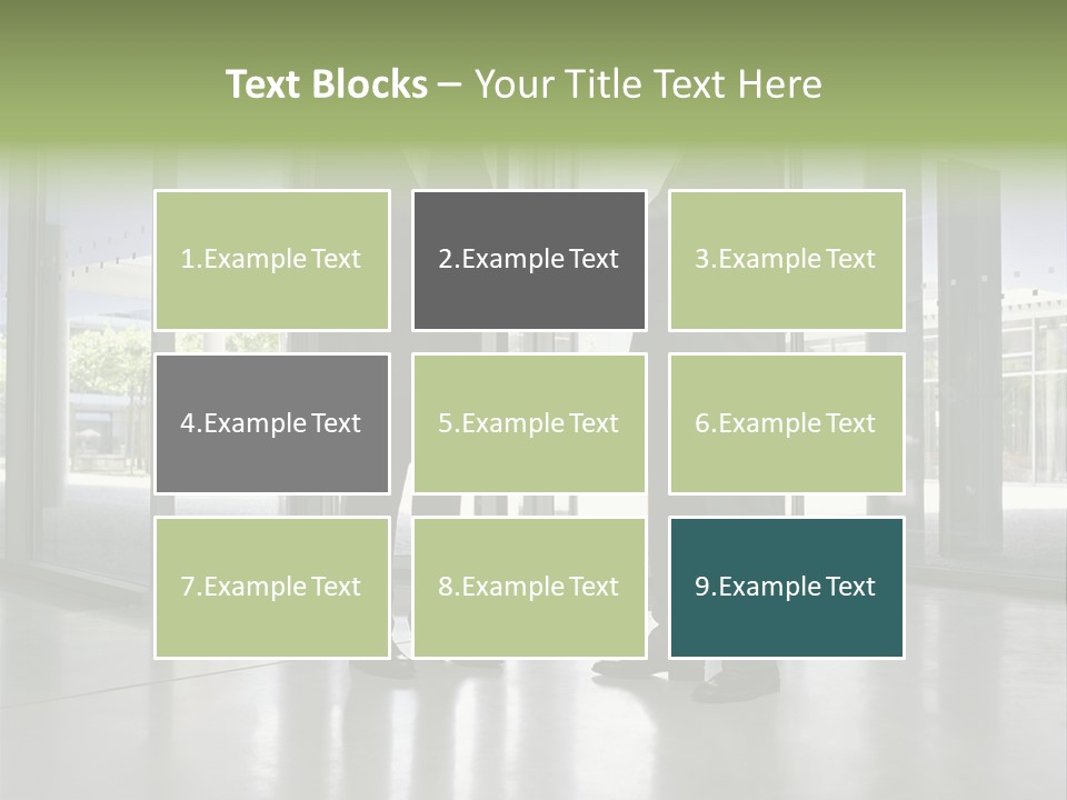 Businessmen Shaking Hands PowerPoint Template