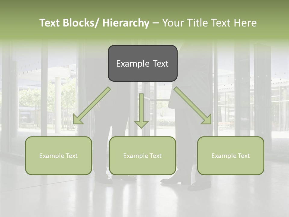 Businessmen Shaking Hands PowerPoint Template