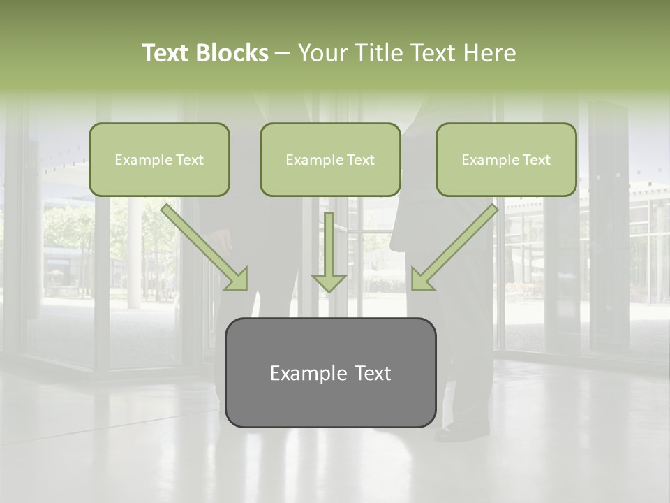 Businessmen Shaking Hands PowerPoint Template