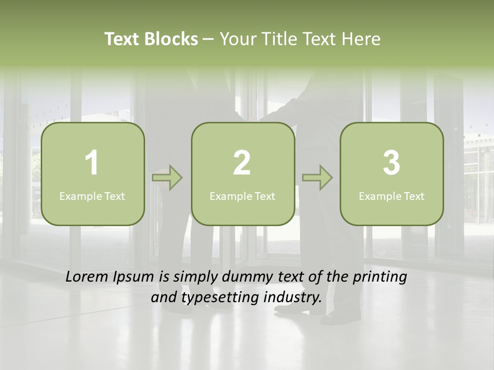 Businessmen Shaking Hands PowerPoint Template