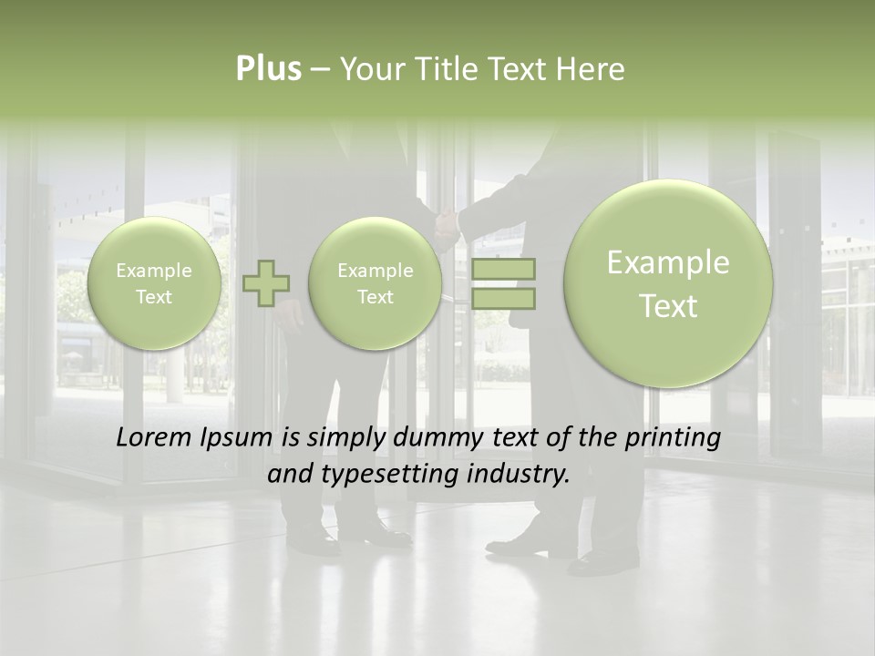Businessmen Shaking Hands PowerPoint Template