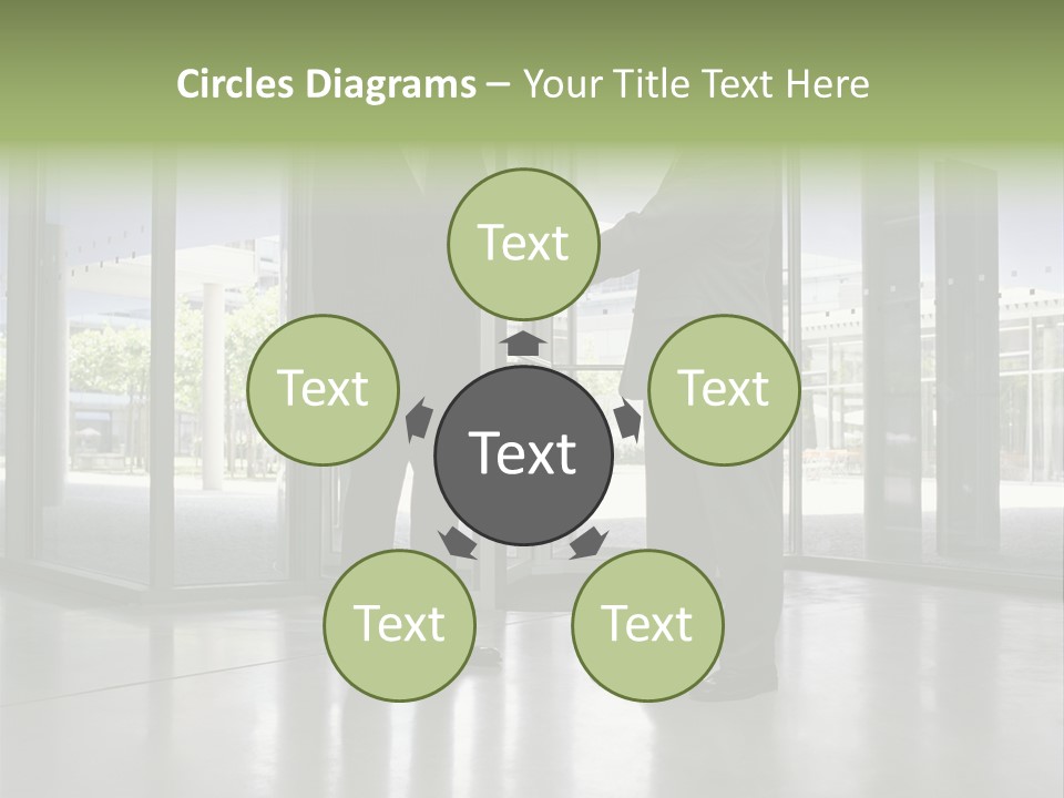 Businessmen Shaking Hands PowerPoint Template