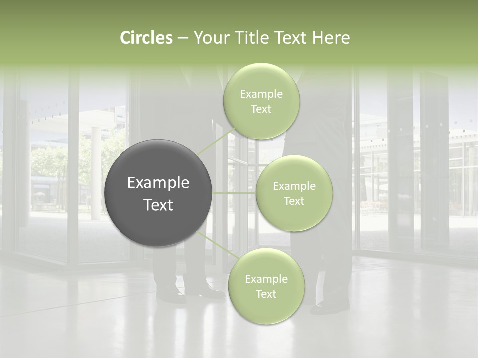 Businessmen Shaking Hands PowerPoint Template