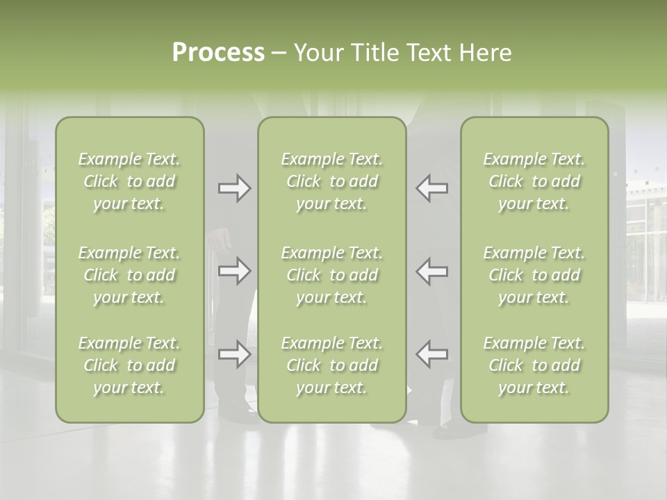 Businessmen Shaking Hands PowerPoint Template