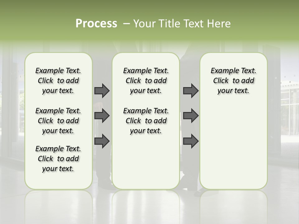Businessmen Shaking Hands PowerPoint Template