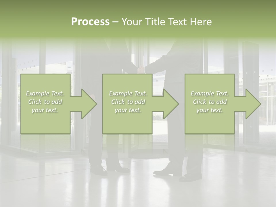 Businessmen Shaking Hands PowerPoint Template