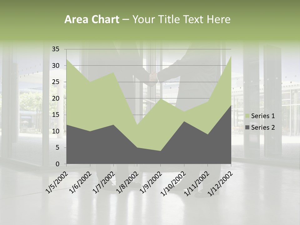 Businessmen Shaking Hands PowerPoint Template