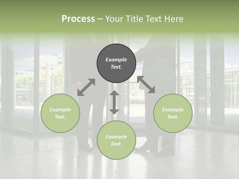 Businessmen Shaking Hands PowerPoint Template