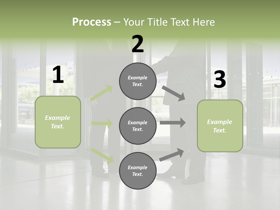 Businessmen Shaking Hands PowerPoint Template
