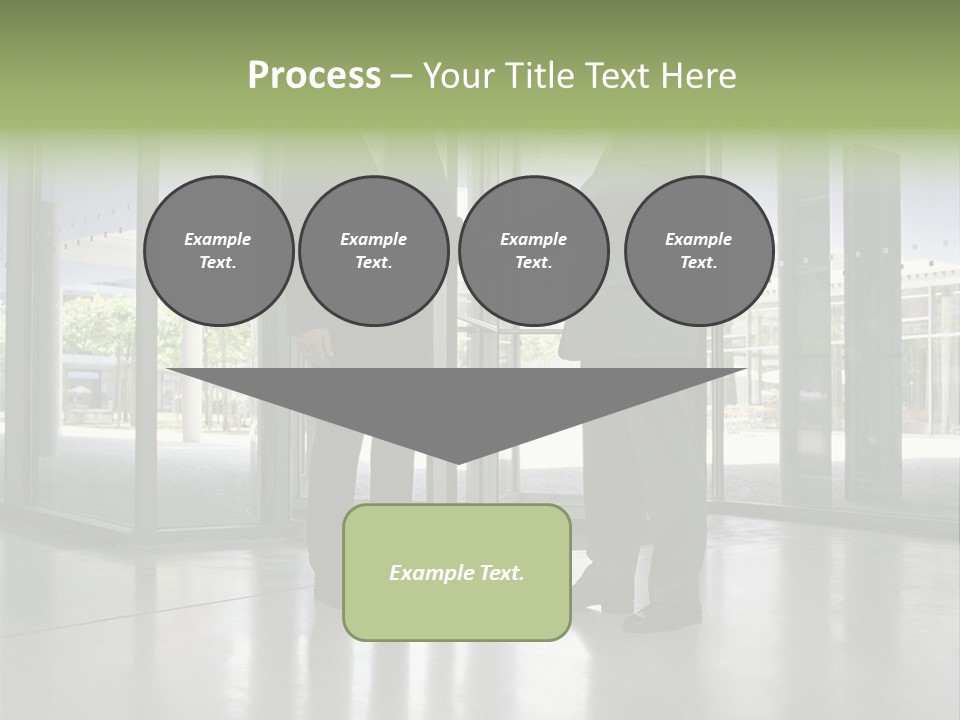 Businessmen Shaking Hands PowerPoint Template
